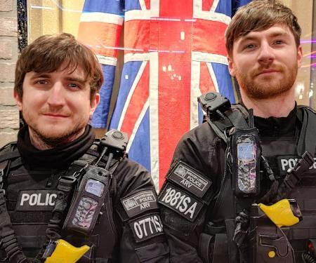 Bare Arms Specialist Performers playing armed police for Luther the feature film